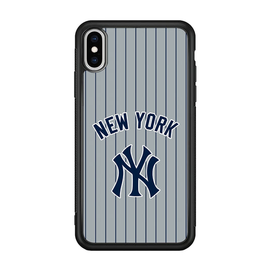 New York Yankees Curves Line Jersey iPhone XS MAX Case