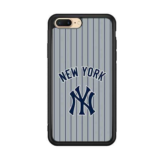 New York Yankees Curves Line Jersey iPhone 8 Plus Case