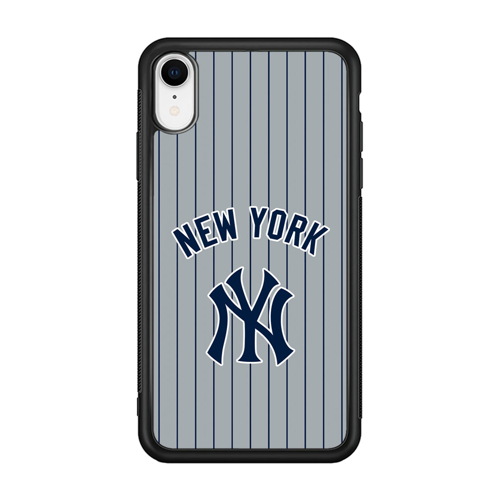 New York Yankees Curves Line Jersey iPhone XR Case