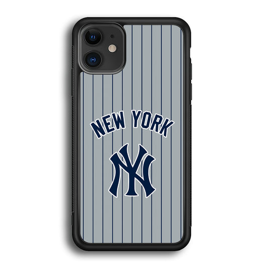 New York Yankees Curves Line Jersey iPhone 12 Case
