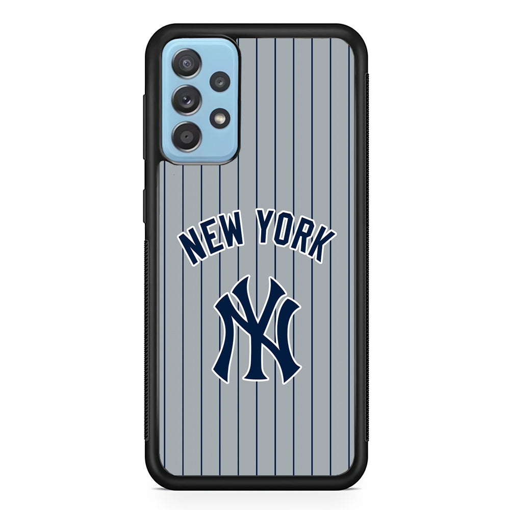 New York Yankees Curves Line Jersey Samsung Galaxy A52 Case