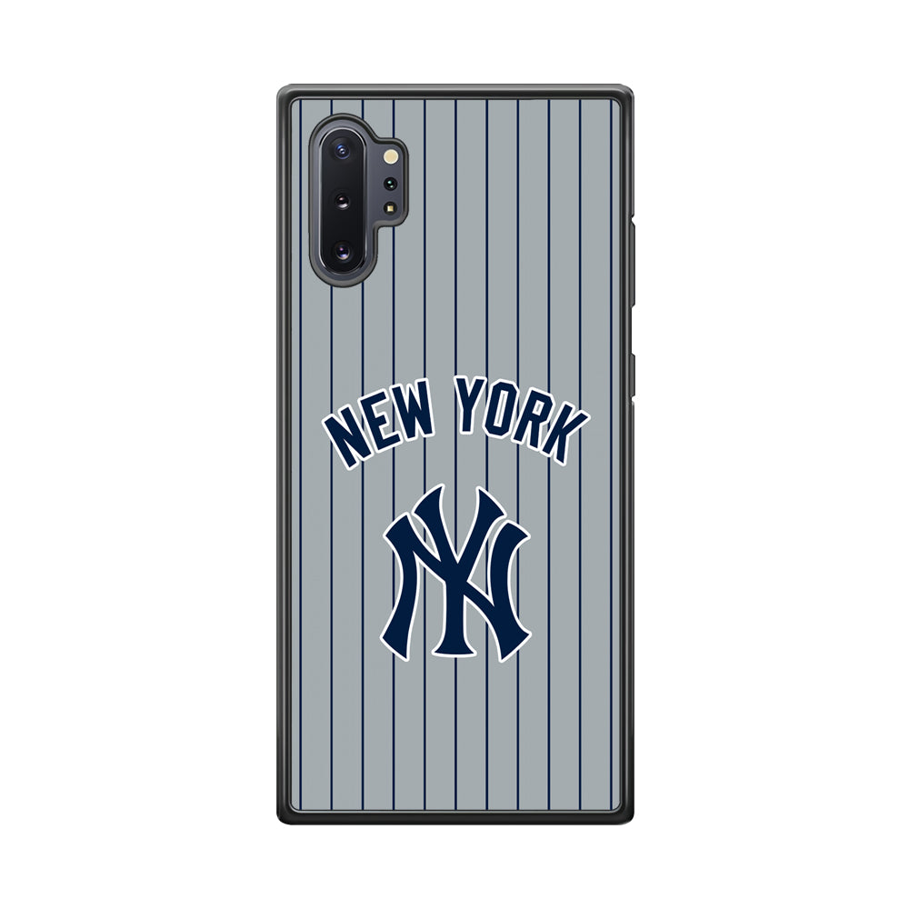 New York Yankees Curves Line Jersey Samsung Galaxy Note 10 Plus Case
