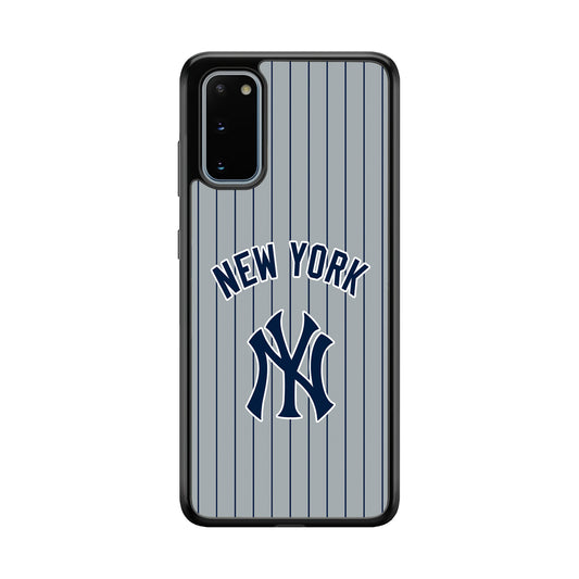 New York Yankees Curves Line Jersey Samsung Galaxy S20 Case