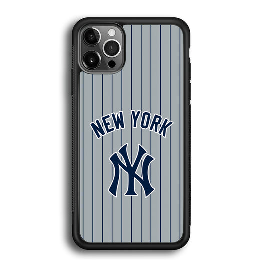 New York Yankees Curves Line Jersey iPhone 12 Pro Case