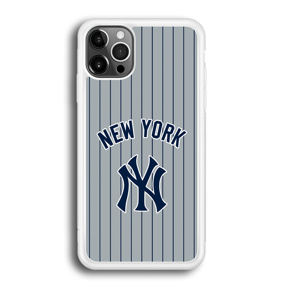 New York Yankees Curves Line Jersey iPhone 12 Pro Case