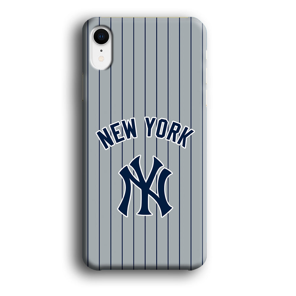 New York Yankees Curves Line Jersey iPhone XR Case