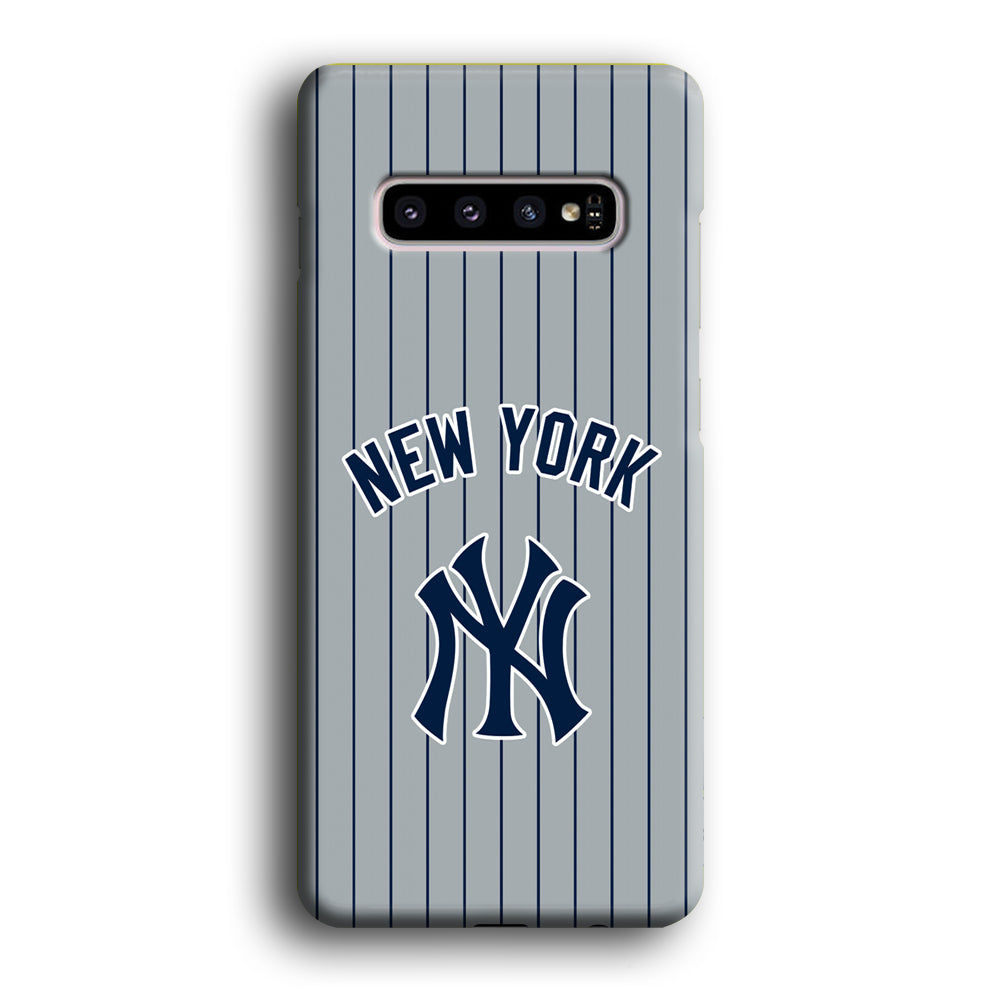 New York Yankees Curves Line Jersey Samsung Galaxy S10 Case