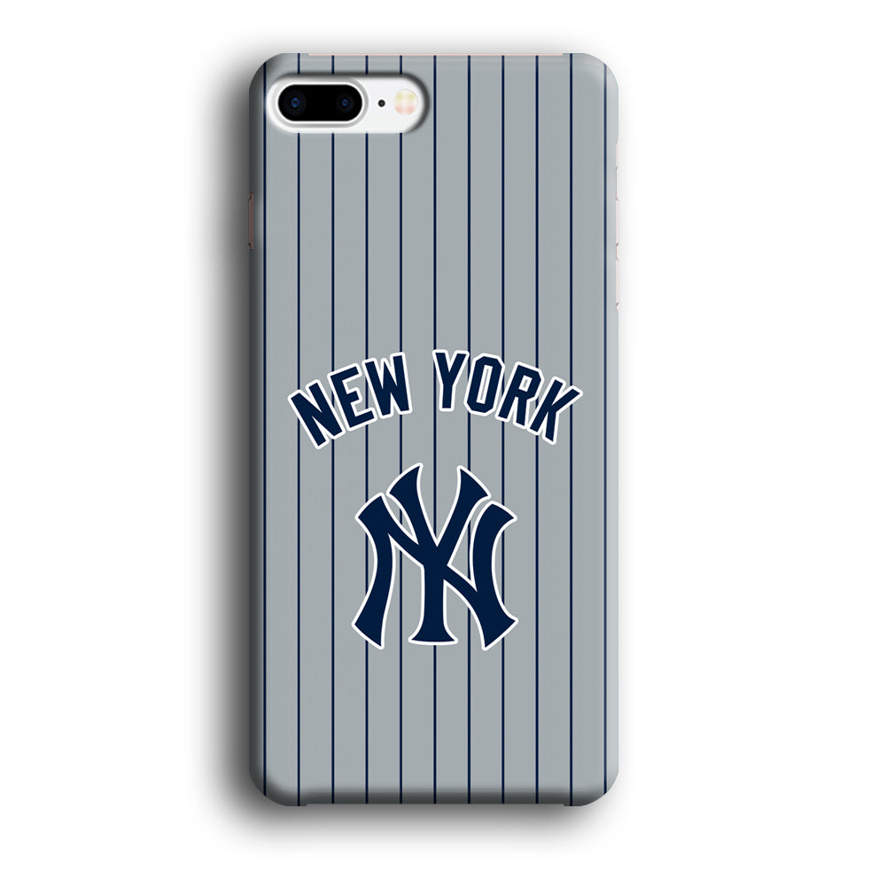 New York Yankees Curves Line Jersey iPhone 8 Plus Case