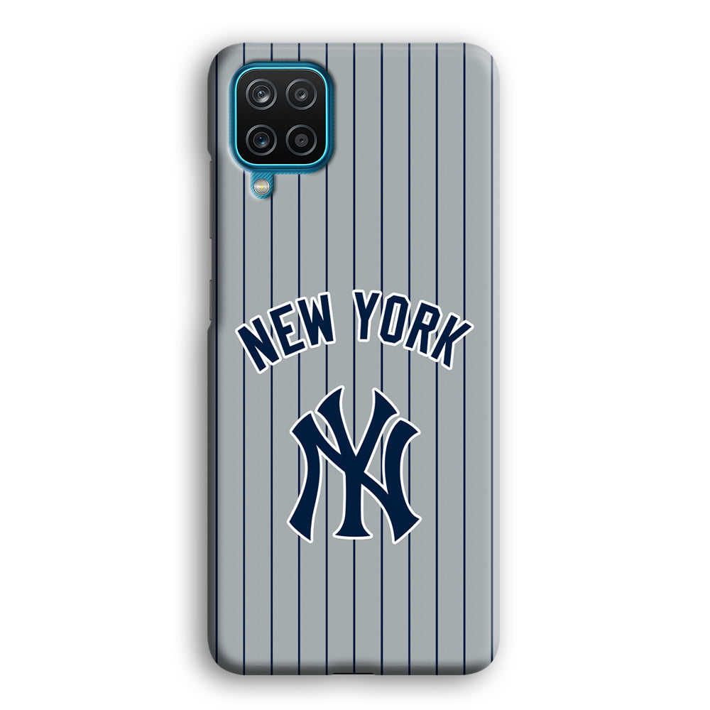 New York Yankees Curves Line Jersey Samsung Galaxy A12 Case