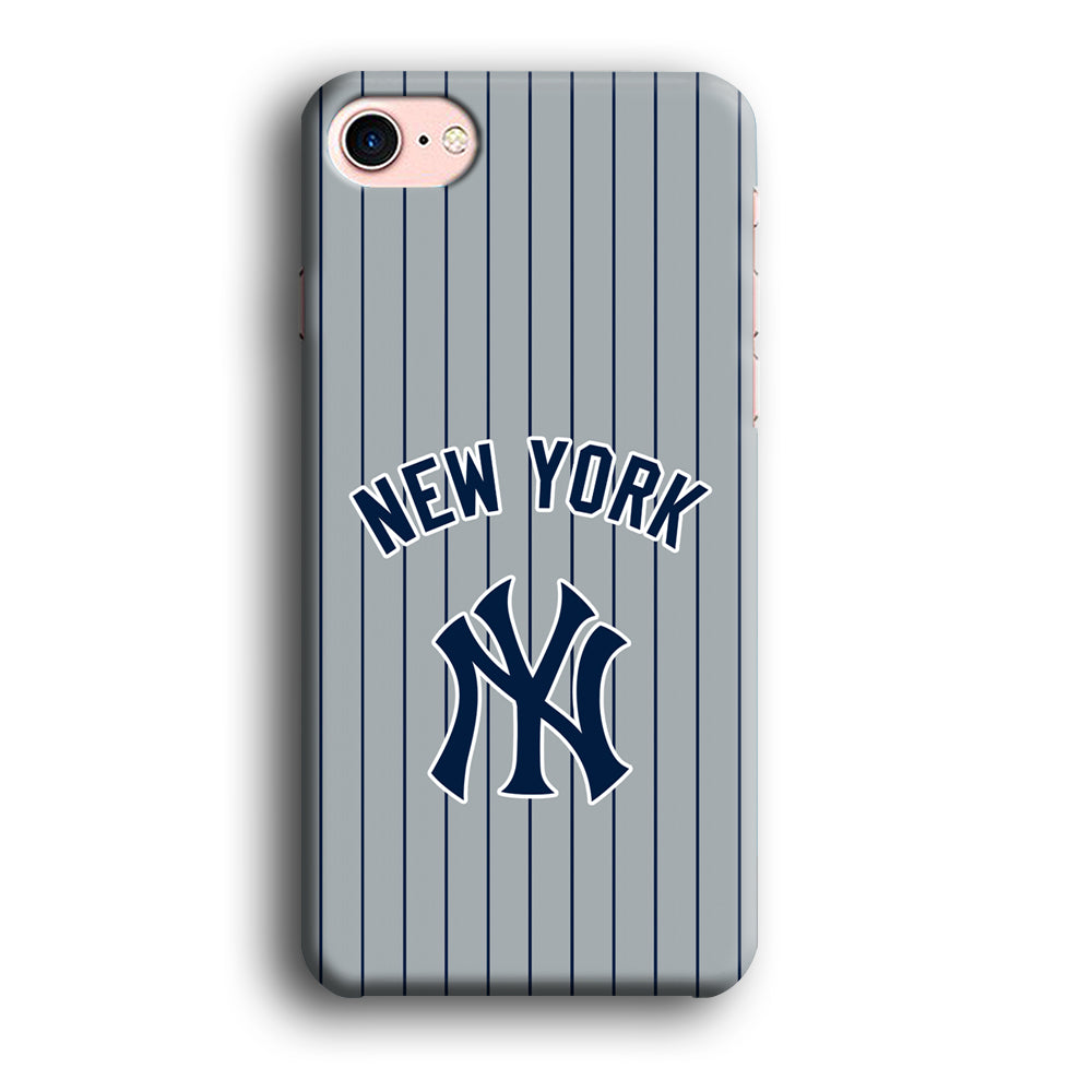 New York Yankees Curves Line Jersey iPhone 8 Case