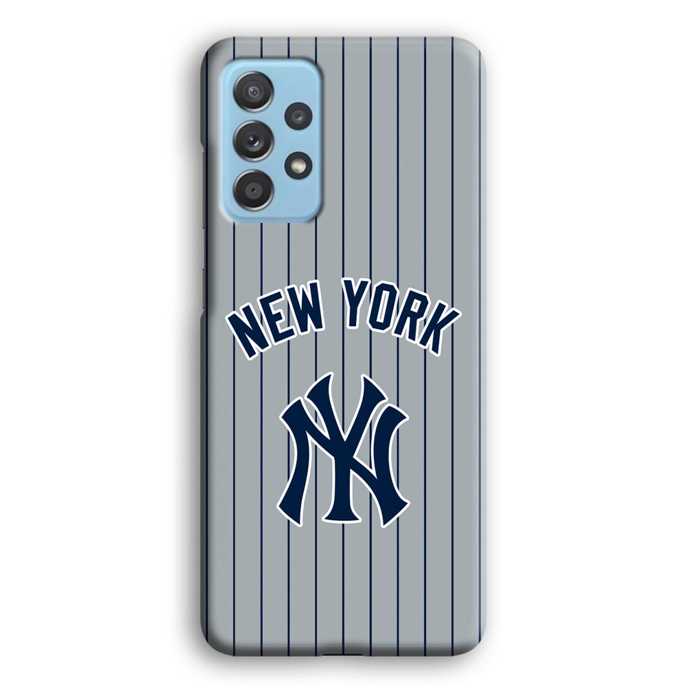 New York Yankees Curves Line Jersey Samsung Galaxy A52 Case