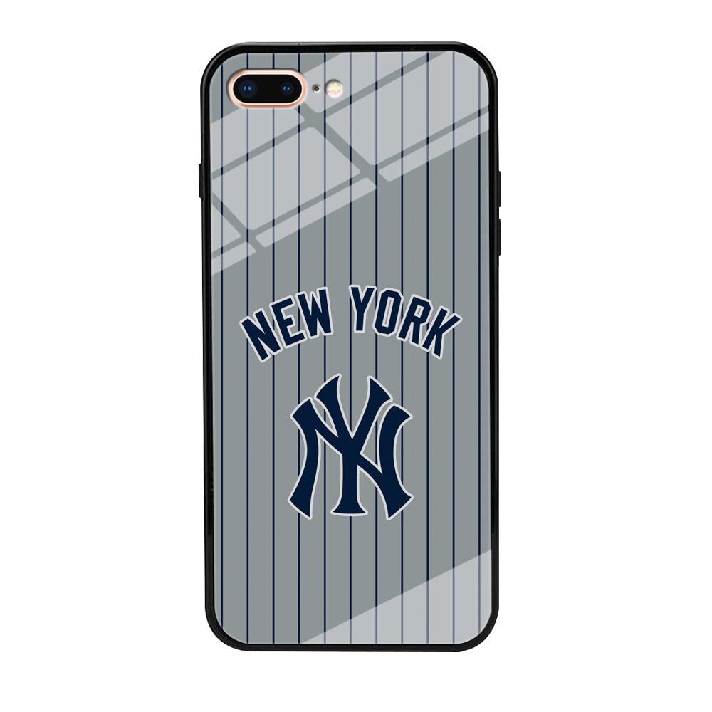 New York Yankees Curves Line Jersey iPhone 8 Plus Case