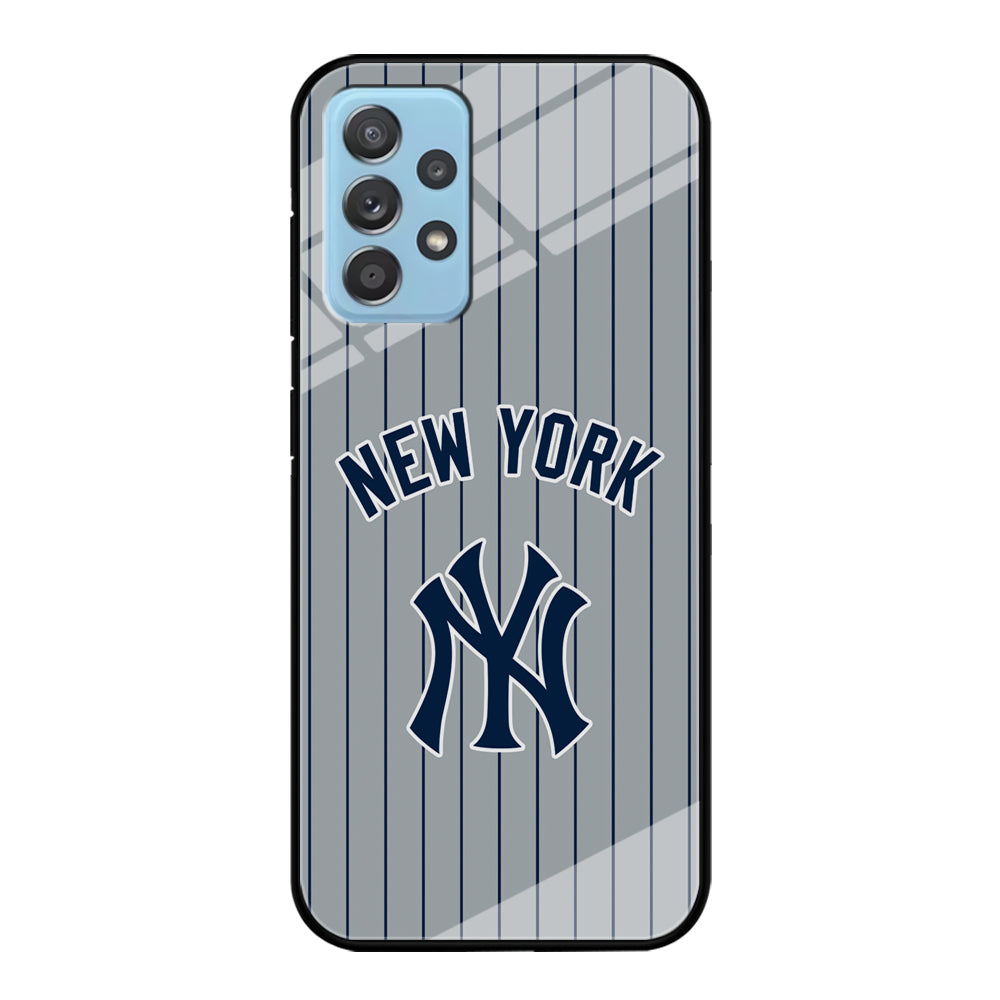 New York Yankees Curves Line Jersey Samsung Galaxy A52 Case