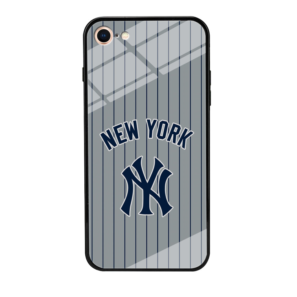 New York Yankees Curves Line Jersey iPhone 8 Case