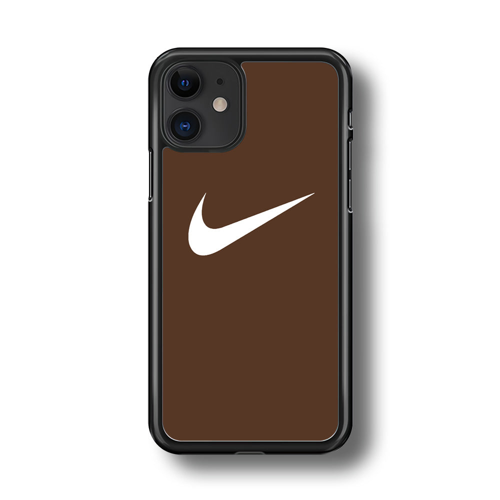 Nike Dark Chocolate Simple iPhone 11 Case