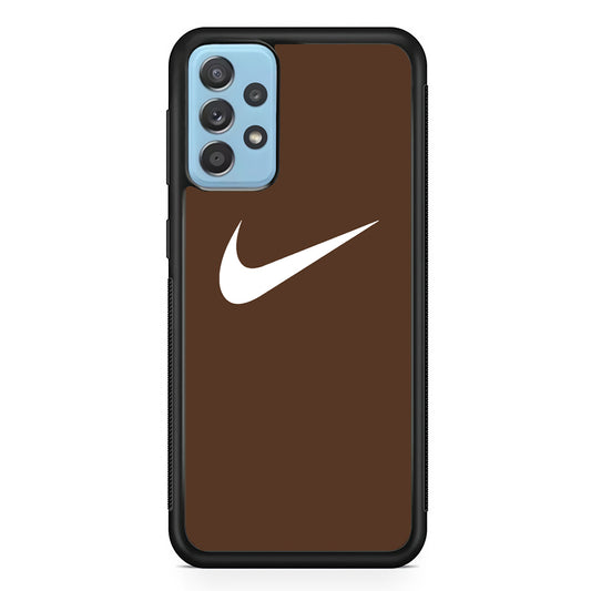 Nike Dark Chocolate Simple Samsung Galaxy A52 Case