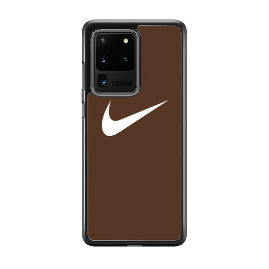Nike Dark Chocolate Simple Samsung Galaxy S20 Ultra Case