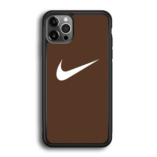 Nike Dark Chocolate Simple iPhone 12 Pro Max Case