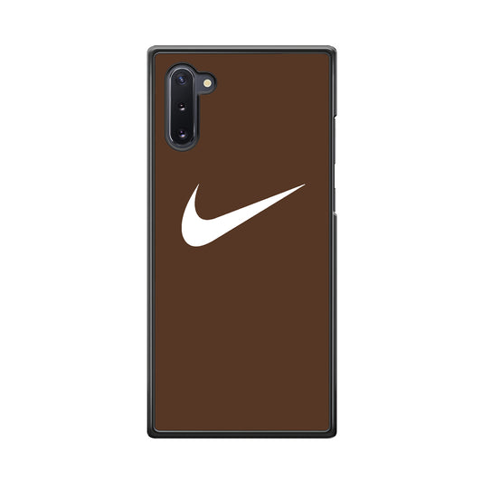 Nike Dark Chocolate Simple Samsung Galaxy Note 10 Case