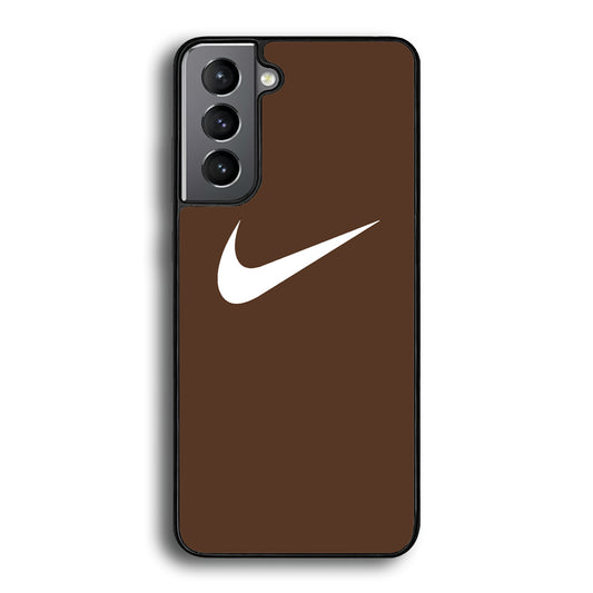 Nike Dark Chocolate Simple Samsung Galaxy S21 Case