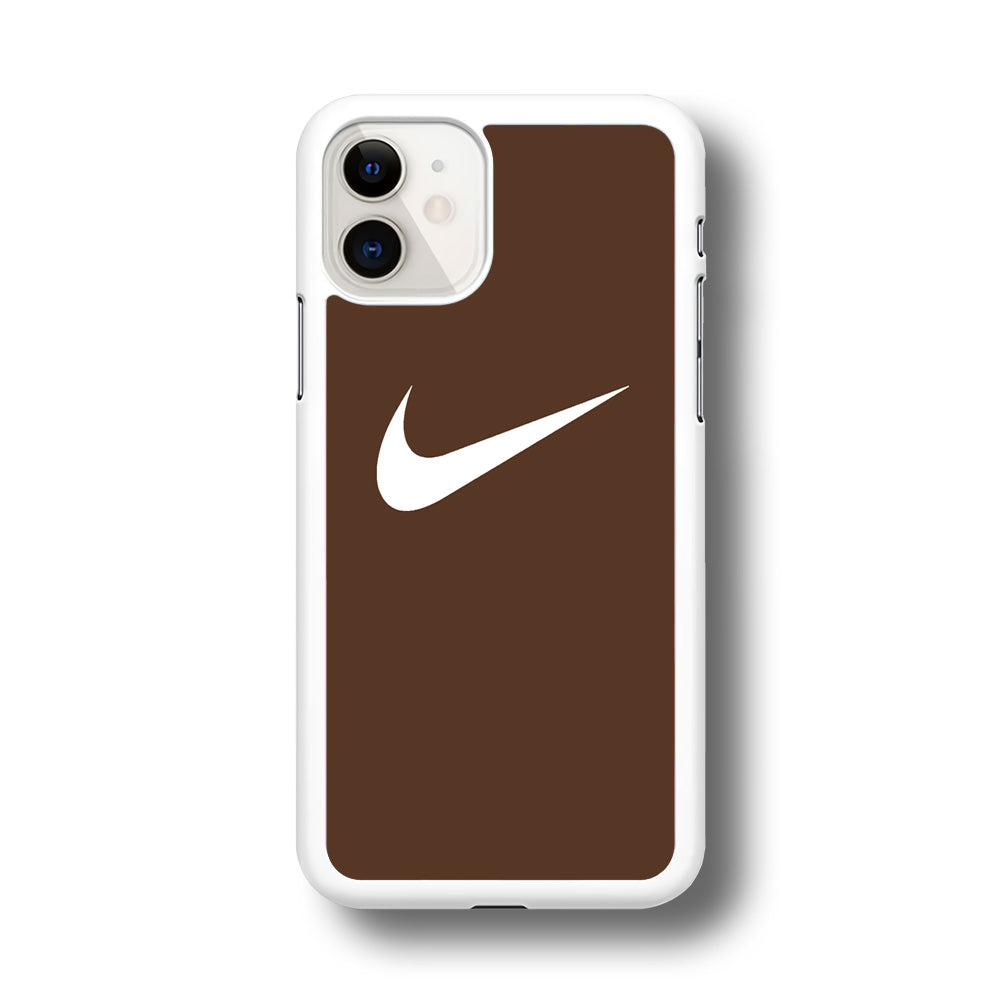 Nike Dark Chocolate Simple iPhone 11 Case