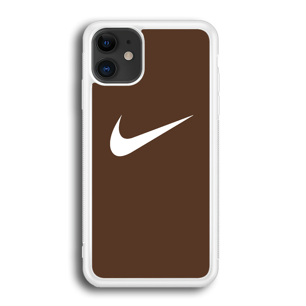 Nike Dark Chocolate Simple iPhone 12 Case