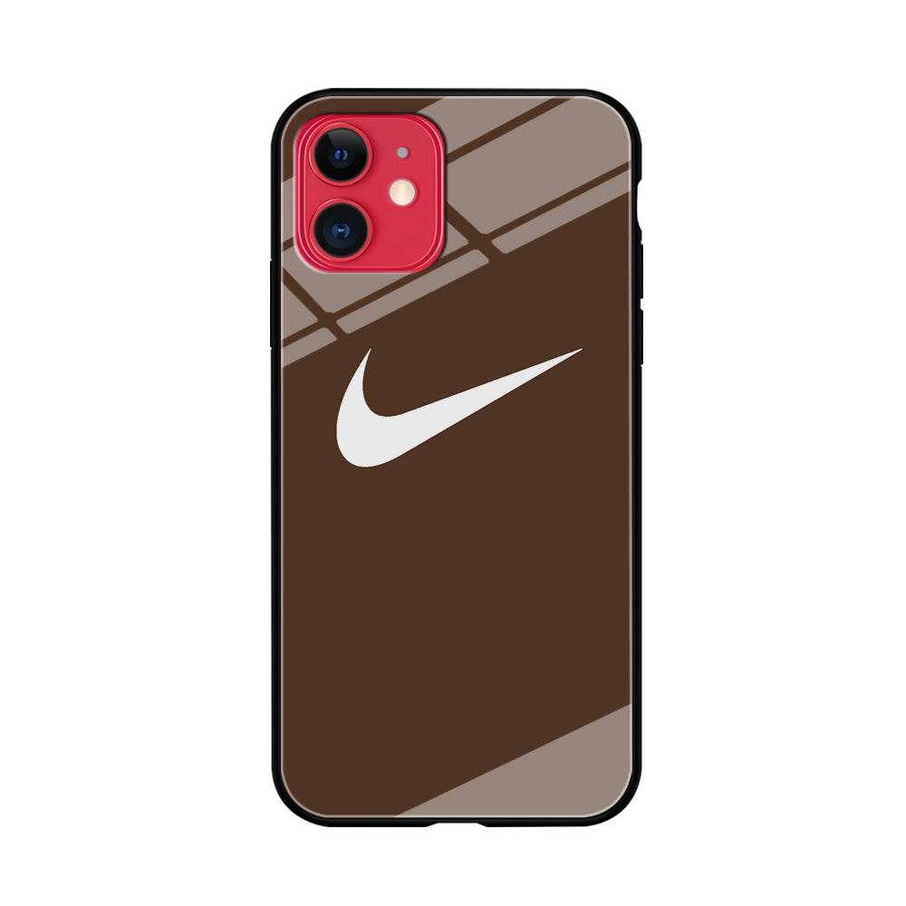 Nike Dark Chocolate Simple iPhone 11 Case