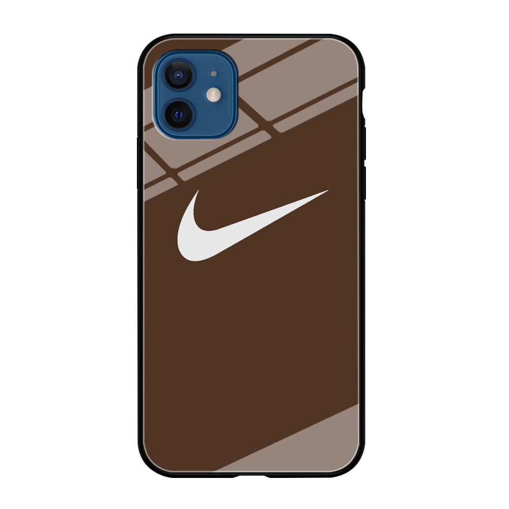 Nike Dark Chocolate Simple iPhone 12 Case