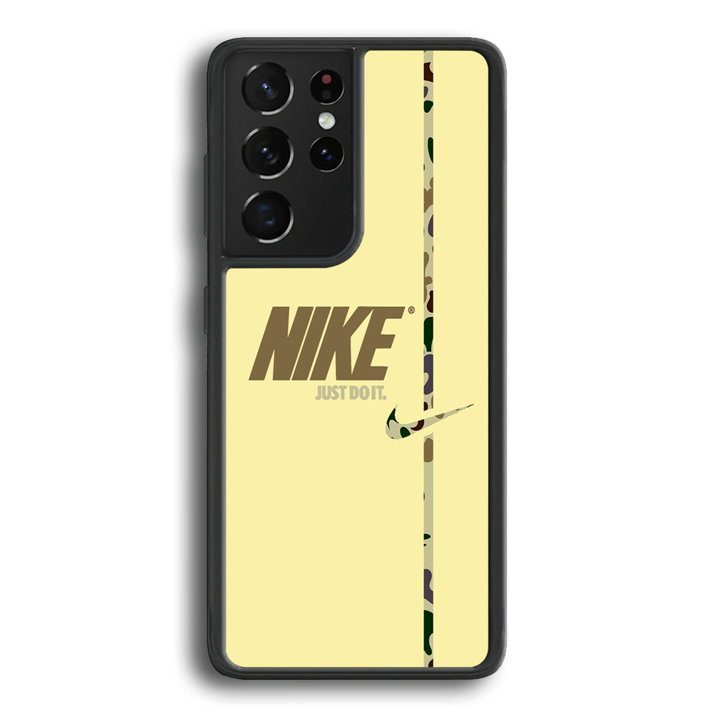 Nike Desert Camo Samsung Galaxy S21 Ultra Case