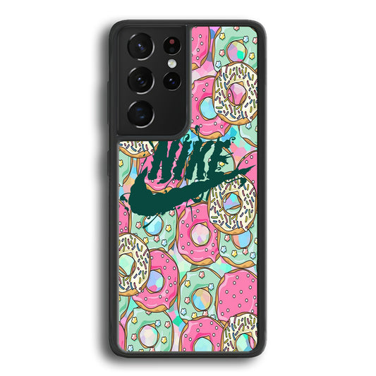 Nike Donut Cream Samsung Galaxy S21 Ultra Case