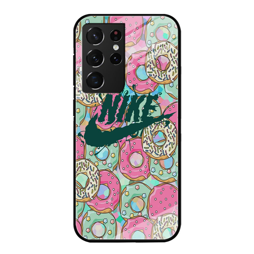 Nike Donut Cream Samsung Galaxy S21 Ultra Case