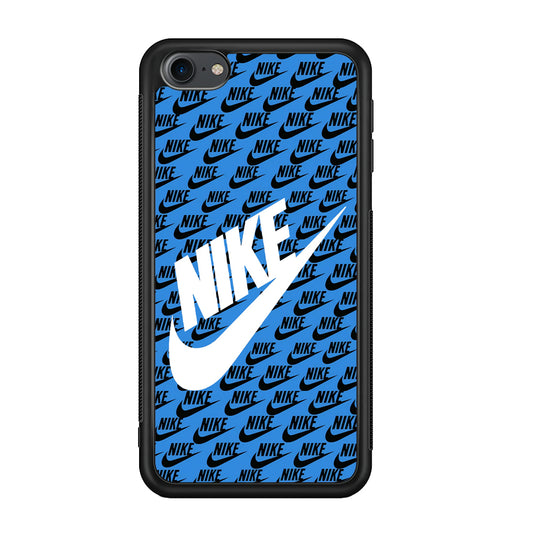 Nike Doodle Logo Blue iPod Touch 6 Case - Carneyforia