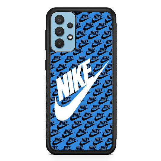 Nike Doodle Logo Blue Samsung Galaxy A32 Case