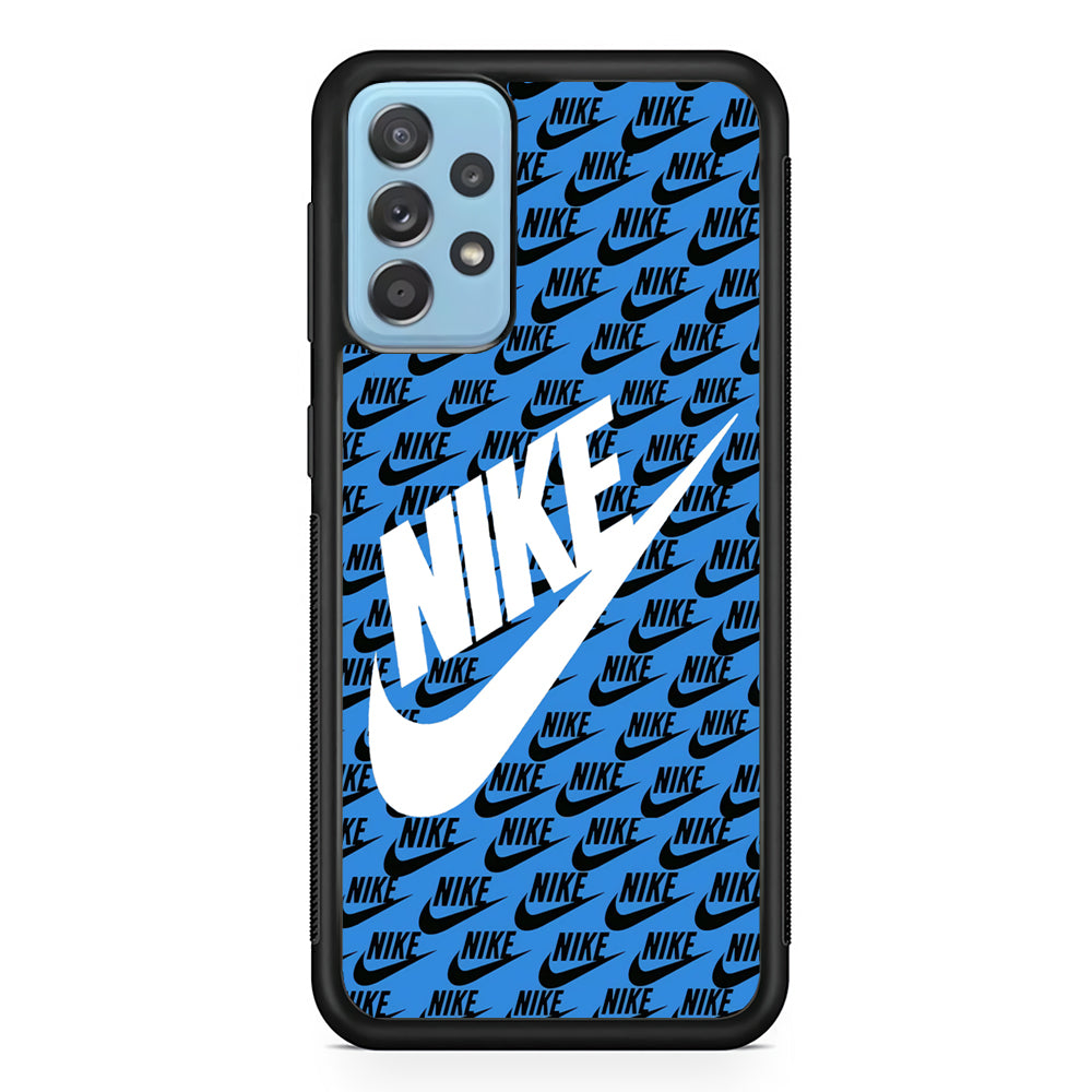 Nike Doodle Logo Blue Samsung Galaxy A52 Case