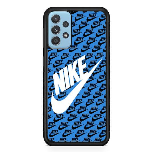 Nike Doodle Logo Blue Samsung Galaxy A52 Case