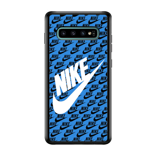 Nike Doodle Logo Blue Samsung Galaxy S10 Plus Case