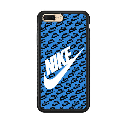 Nike Doodle Logo Blue iPhone 8 Plus Case