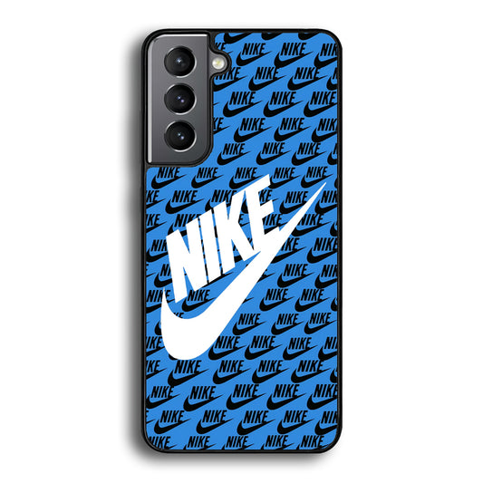Nike Doodle Logo Blue Samsung Galaxy S21 Plus Case - Carneyforia