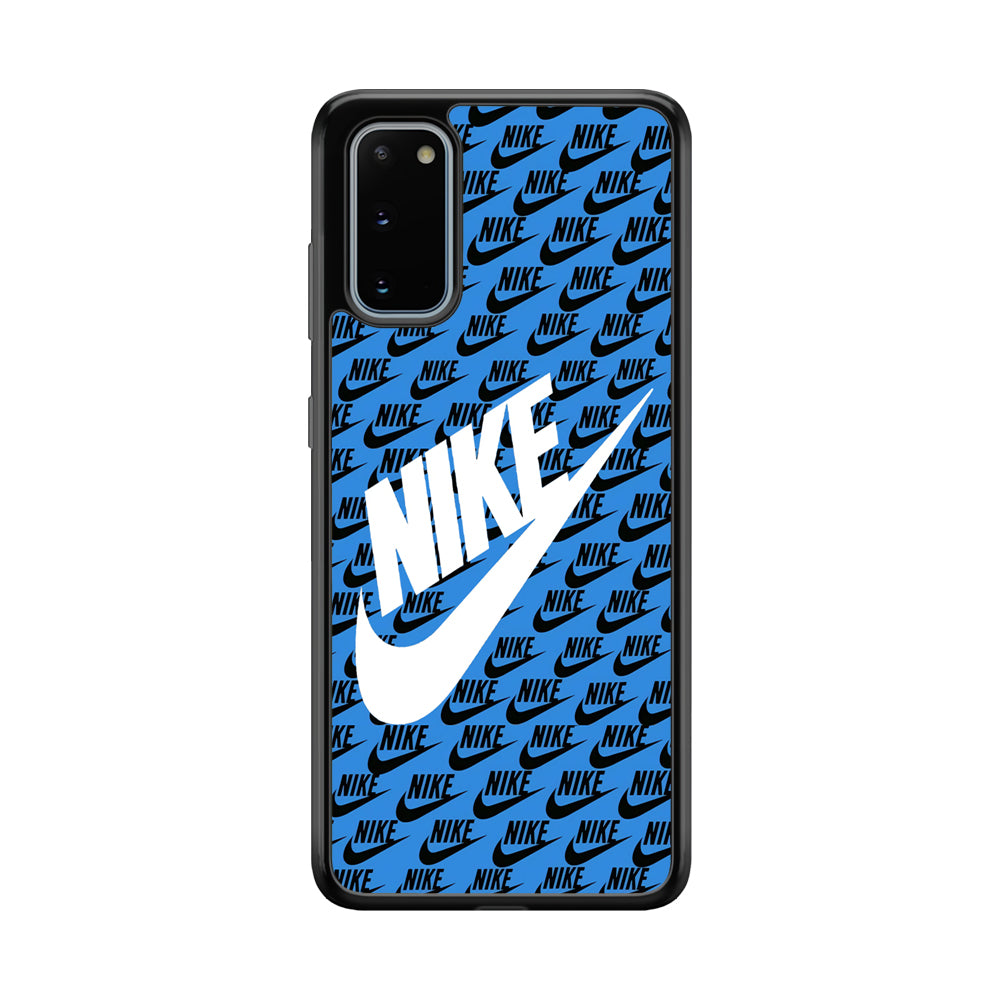 Nike Doodle Logo Blue Samsung Galaxy S20 Case