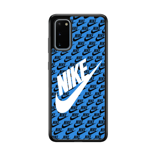 Nike Doodle Logo Blue Samsung Galaxy S20 Case