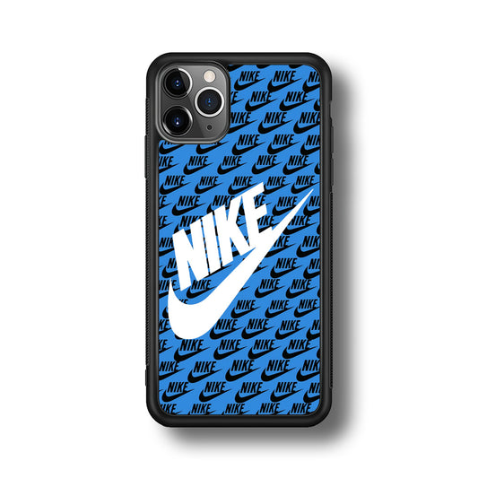 Nike Doodle Logo Blue iPhone 11 Pro Max Case