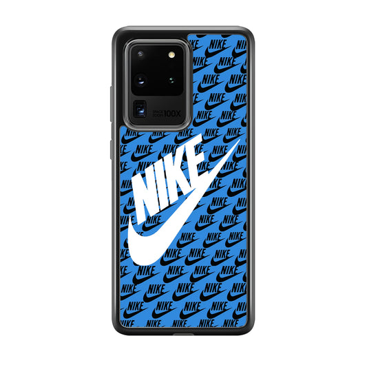 Nike Doodle Logo Blue Samsung Galaxy S20 Ultra Case
