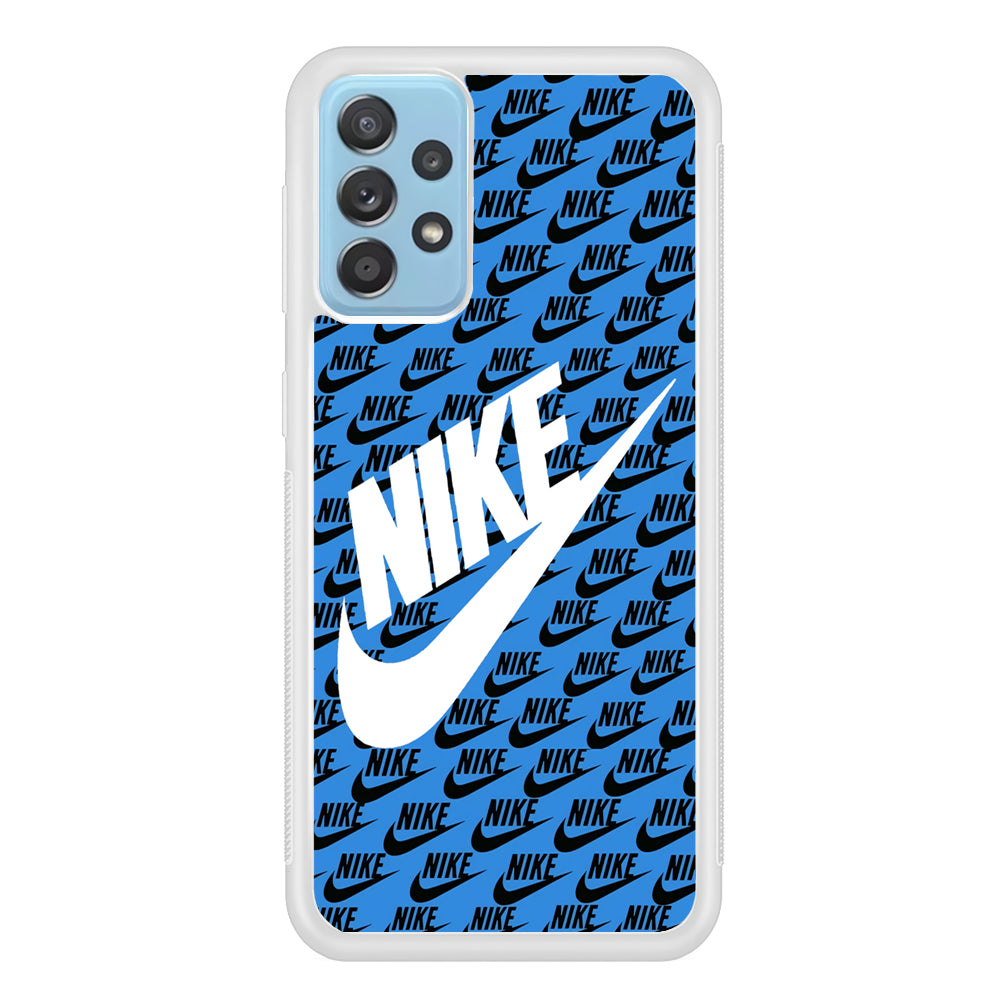 Nike Doodle Logo Blue Samsung Galaxy A52 Case