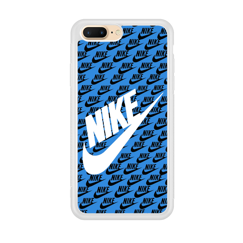 Nike Doodle Logo Blue iPhone 8 Plus Case