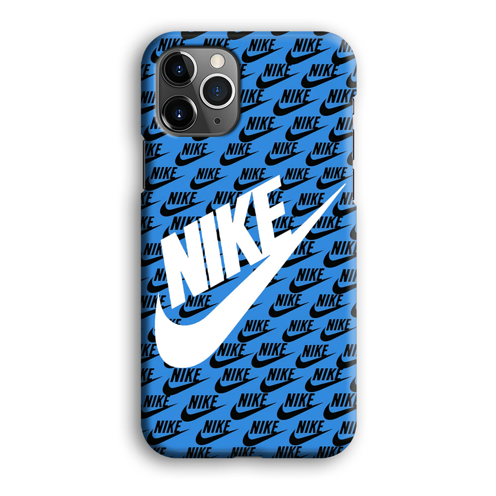 Nike Doodle Logo Blue iPhone 12 Pro Max Case