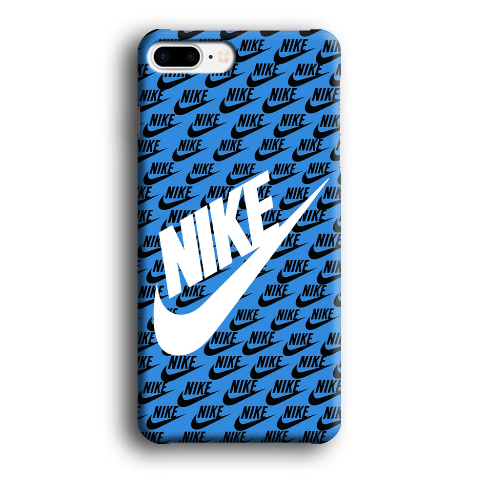 Nike Doodle Logo Blue iPhone 8 Plus Case