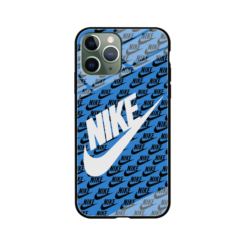 Nike Doodle Logo Blue iPhone 11 Pro Case