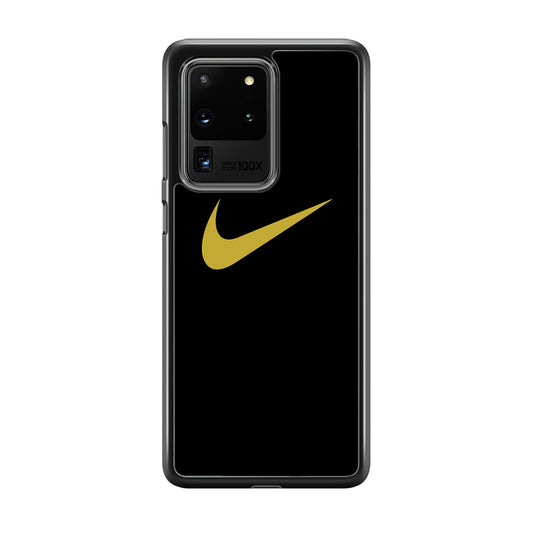 Nike Gold Logo Black Samsung Galaxy S20 Ultra Case
