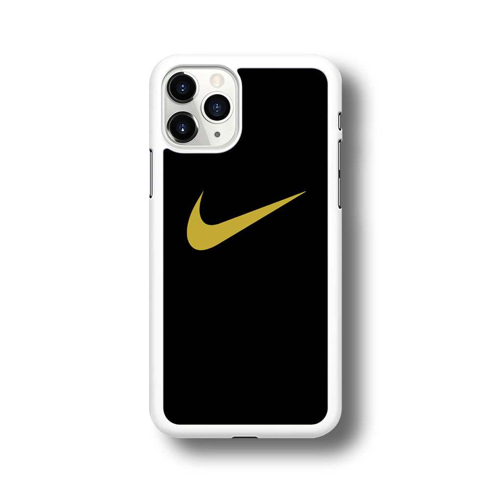 Nike Gold Logo Black iPhone 11 Pro Max Case