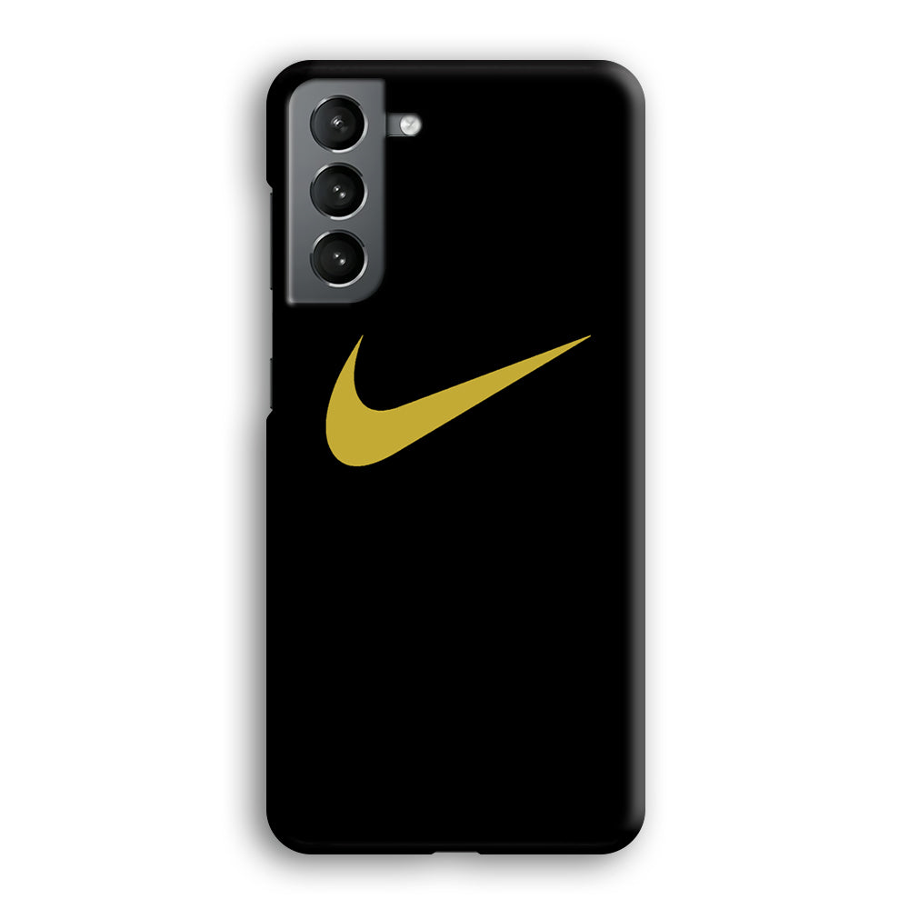 Nike Gold Logo Black Samsung Galaxy S21 Case